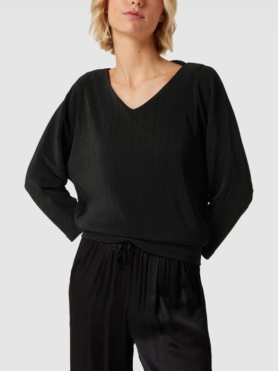 OPUS Longsleeve in Ripp-Optik Modell 'Suplin' Black 4