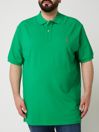 Polo Ralph Lauren Big & Tall PLUS SIZE poloshirt van piqué Groen - 4