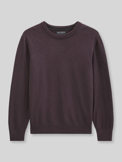 Marc O'Polo Regular Fit Pullover aus Baumwoll-Mix mir Schurwoll-Anteil Bordeaux 2