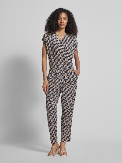 Betty Barclay Jumpsuit in wikkellook Marineblauw - 4