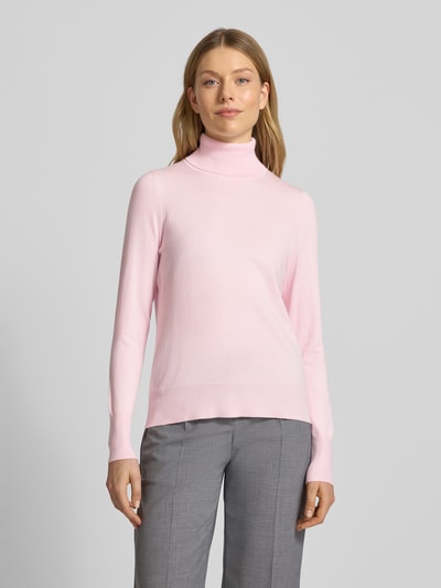 Christian Berg Woman Strickpullover mit gerippten Abschlüssen Hellrosa 4