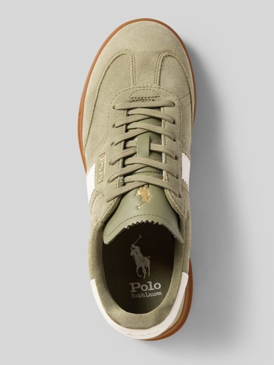 Polo Ralph Lauren Sneakersy skórzane ze sznurowaniem model ‘HTR Aera’ Jasnozielony 3