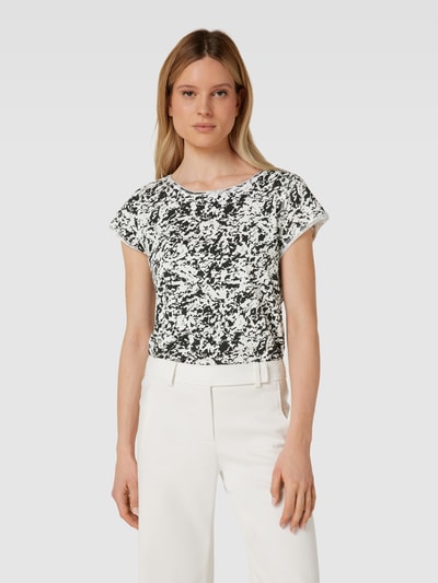 Esprit T-shirt met gebloemd motief Zwart - 4