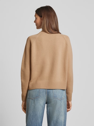 Weekend Max Mara Sweter z dzianiny z prążkowanymi wykończeniami model ‘GABBIA’ Camel 5