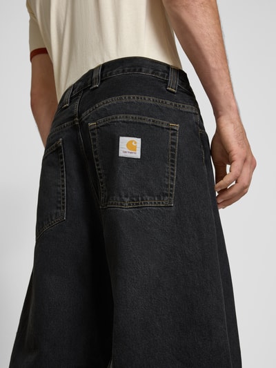 Carhartt Work In Progress Relaxed fit jeans met steekzakken, model 'BRANDON' Zwart - 3