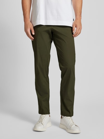 SELECTED HOMME Regular Tapered Fit Chino mit Tunnelzug Modell 'LERO' Oliv 4