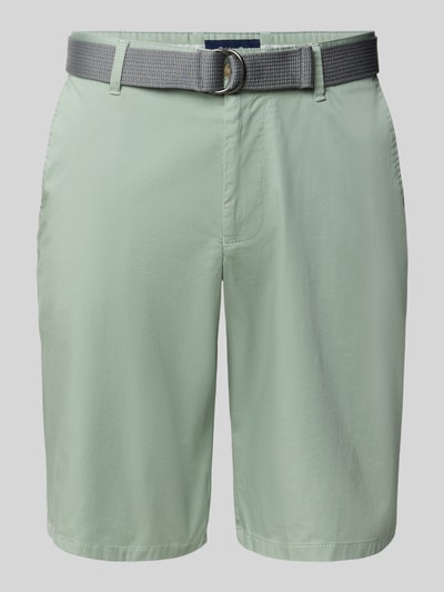 Christian Berg Men Bermudy z wpuszczanymi kieszeniami w stylu francuskim Trawiasty zielony 2