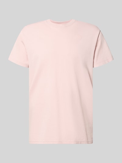 Produktfoto, T-shirt aus Baumwolle von G-Star Raw, prosty krój, okrągły dekolt, wyhaftowane logo, długość tyłu w rozmiarze M: 71 cm