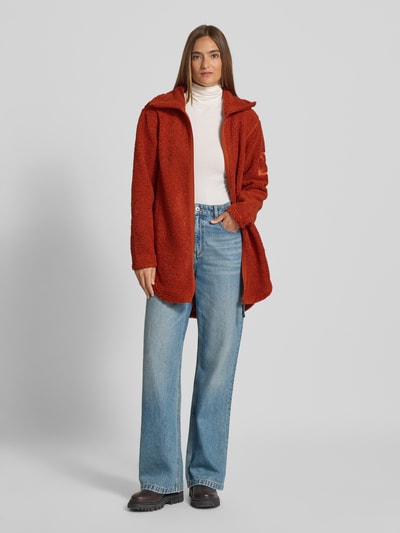 Didriksons Loose Fit Jacke aus Teddyfell Modell 'Umi' Orange 1