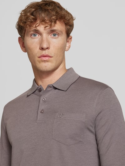 bugatti Poloshirt met borstzak Middengrijs - 3