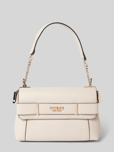 Guess Handtasche mit Label-Applikation Taupe 2