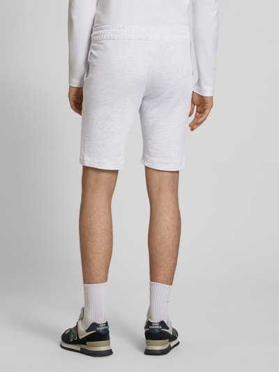 JACK & JONES Sweatshorts mit Logo-Print Modell 'GORDON' Mittelgrau Melange 5