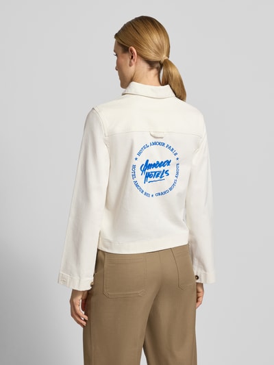 Selected Relaxed Fit Jeansjacke aus Bio-Baumwoll-Mix Modell 'HOTEL AMOUR' Offwhite 5
