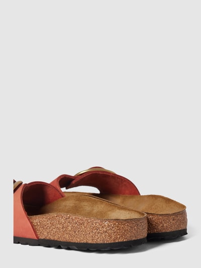 Birkenstock Slippers met doornsluiting, model 'Madrid' Lichtrood - 2