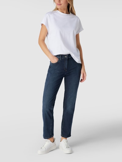 Zerres Straight Fit Jeans mit Stretch-Anteil Modell 'Greta' Marine 1
