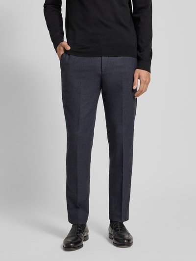 SELECTED HOMME Slim fit pantalon met wol, model 'REED' Marineblauw - 4