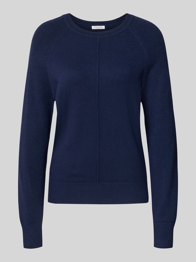 Christian Berg Woman Strickpullover mit gerippten Abschlüssen Dunkelblau 2