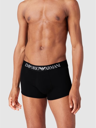 Emporio Armani Trunks mit Logo-Bund Black 1