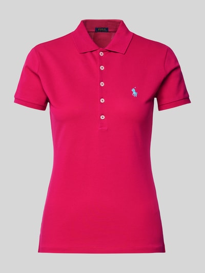 Polo Ralph Lauren Poloshirt mit Label-Stitching Modell 'JULIE' Pink 2