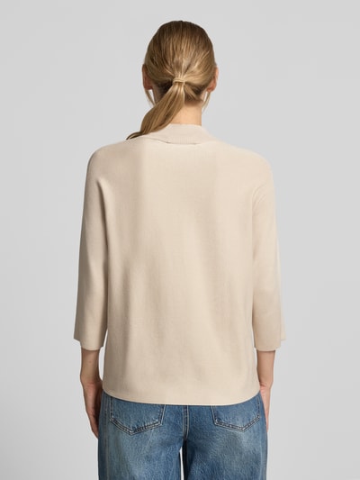COMMA regular fit sweatshirt van viscosemix Zand - 5
