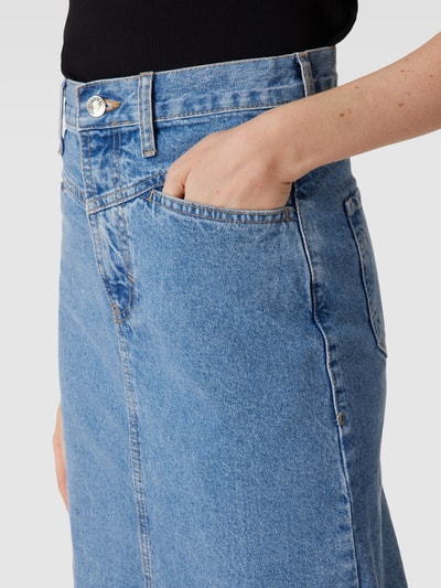 Mango Jeansrock mit Gehschlitz Modell 'RAFAELLA' Blau 3