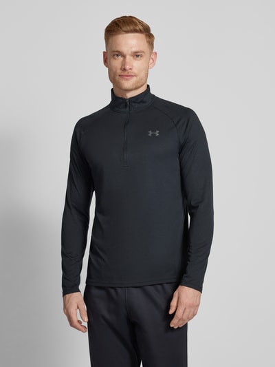 Under Armour Shirt met lange mouwen van viscose met schipperskraag Zwart - 4