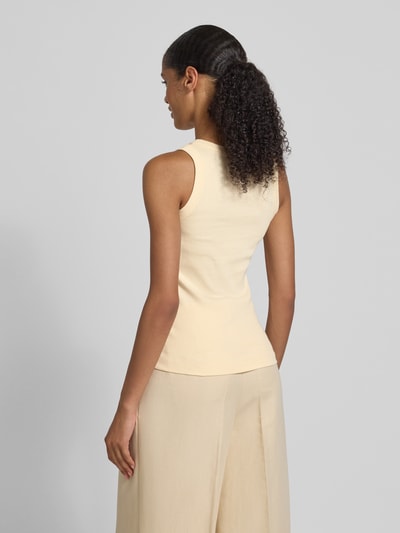 Drykorn Tanktop met ribboorden, model 'OLINA' Ecru - 5
