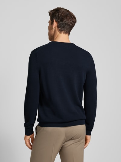 Marc O'Polo Gebreide pullover met structuurmotief Marineblauw - 5