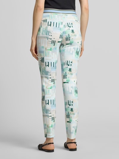 Marc Cain Slim Fit Leggings mit elastischem Bund Offwhite 5
