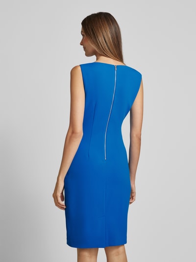 Calvin Klein Womenswear Knielange jurk met vaste plooien, model 'SCUBA' Koningsblauw - 5
