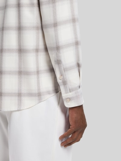 BOSS Relaxed Fit Hemdjacke aus Woll-Mix Modell 'C-OWEN-K-2PP-263' Offwhite 6