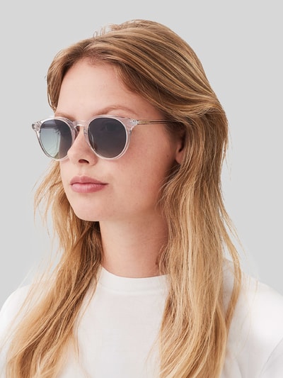 MessyWeekend Runde Sonnenbrille Modell 'NEW DEPP' Offwhite 1