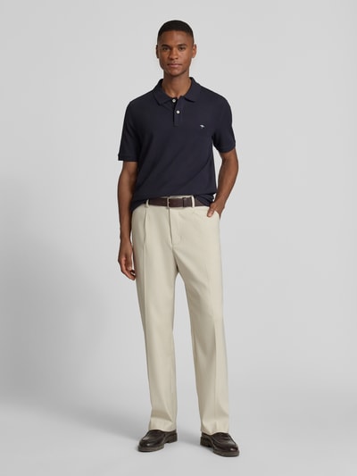 Fynch-Hatton Regular Fit Poloshirt mit Label-Stitching Marine 1