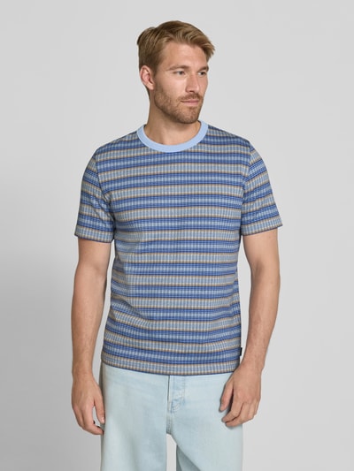 Paul Smith Regular Fit T-Shirt aus reiner Baumwolle Bleu 4