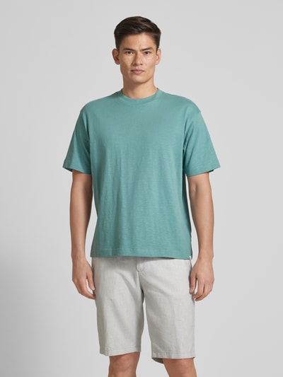 JAKE*S STUDIO MEN T-shirt met ronde hals Lichtturquoise - 4
