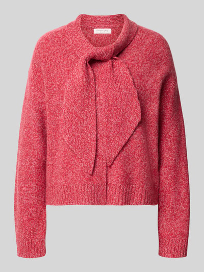 Christian Berg Woman Strickpullover aus Wolle mit Schluppe Fuchsia 1