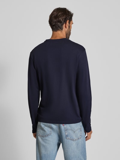 Napapijri Longsleeve mit Logo-Stitching Modell 'Salis' Marine 5
