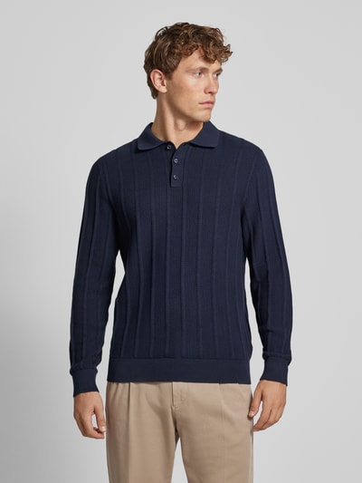 MCNEAL Gebreide pullover met polokraag Donkerblauw - 4