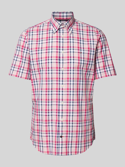 Tommy Hilfiger Regular Fit Business-Hemd mit Button-Down-Kragen Rosa 2