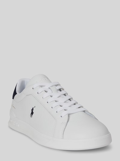 Produktfoto, Low Top Sneaker aus echtem Leder von Polo Ralph Lauren, biały, gładka faktura, czubek zaokrąglony, podeszwa strukturalna, logo, napis