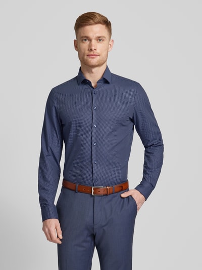 OLYMP Level Five Slim Fit Businesshemd mit Stretch-Anteil Marine 4