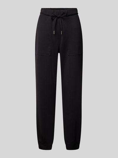 Tom Tailor Denim Korte joggingbroek met viscose en elastische boordjes Zwart - 2