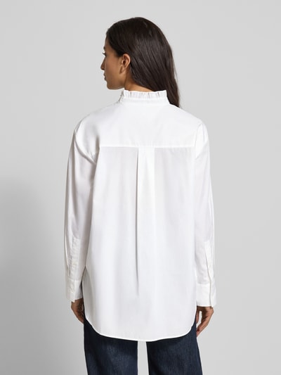 Tommy Hilfiger Bluzka koszulowa o kroju relaxed fit z czystej bawełny Biały 5