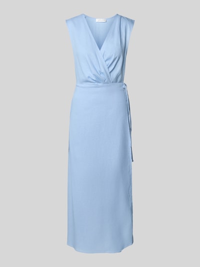 GUIDO MARIA KRETSCHMER WOMAN Regular Fit Wickelkleid aus Leinen-Viskose-Mix Modell 'GINA' Bleu 2