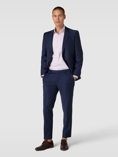 Jake*s Slim fit zakelijk overhemd met knoopsluiting Lavendel - 1