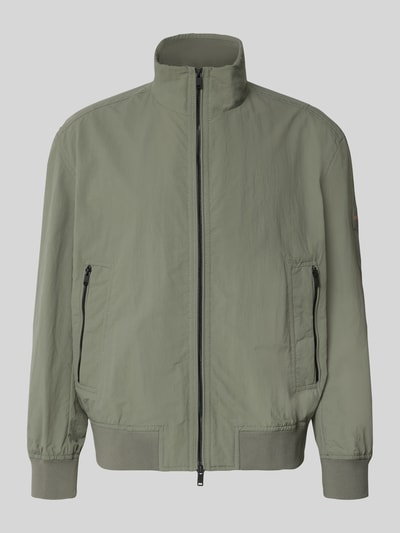 BOSS Orange relaxed fit blouson van waterafstotend materiaal model 'OPENS' Olijfgroen - 2