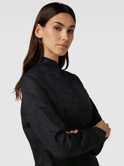 Christian Berg Woman Bluse mit Stehkragen Black 3