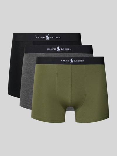 Polo Ralph Lauren Underwear Regular fit boxer met logostitching in een set van 3 stuks Olijfgroen - 1