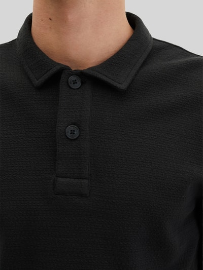 Marc O'Polo Regular Fit Poloshirt aus Baumwoll-Mix Black 3