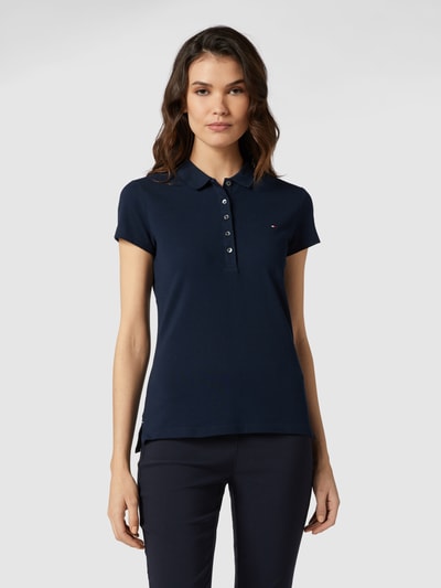 Tommy Hilfiger Slim fit poloshirt van piqué Zwart - 4